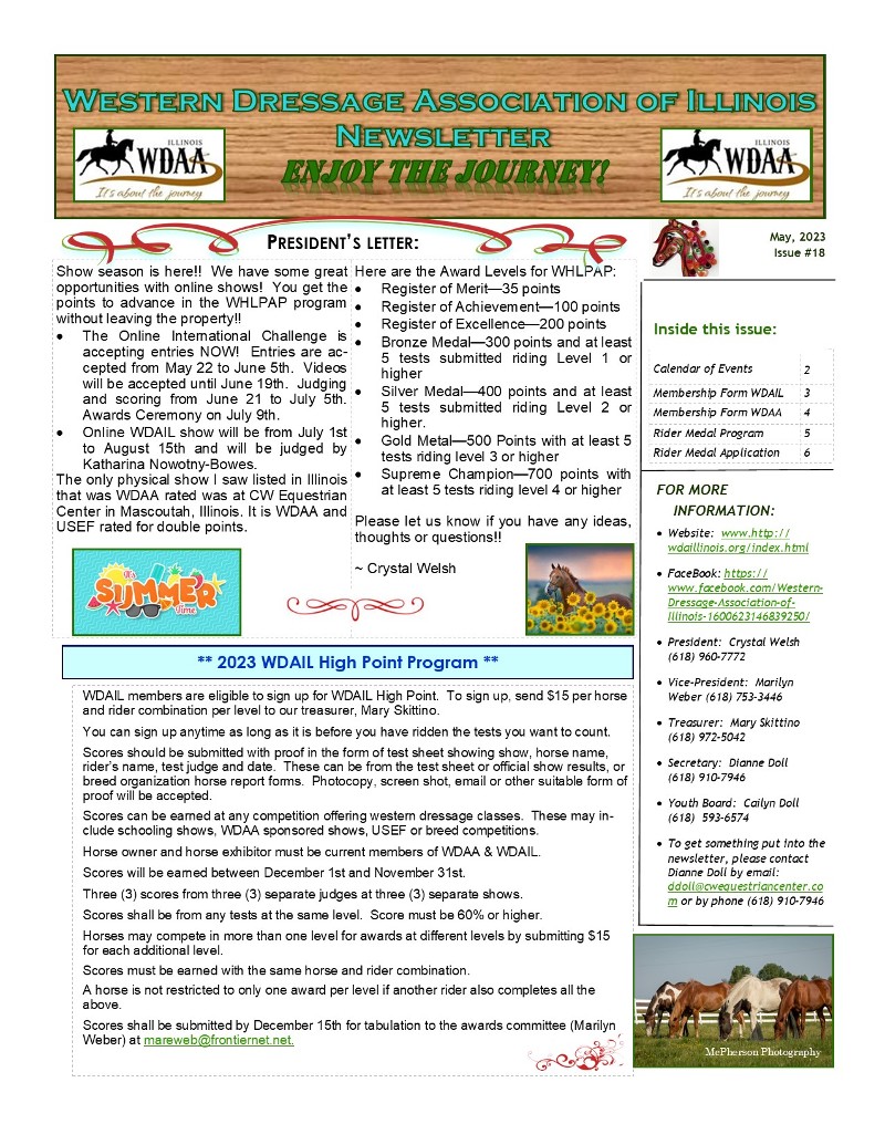 May Newsletter 2023 May Newsletter 2023